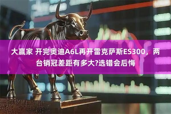 大赢家 开完奥迪A6L再开雷克萨斯ES300，两台销冠差距有多大?选错会后悔